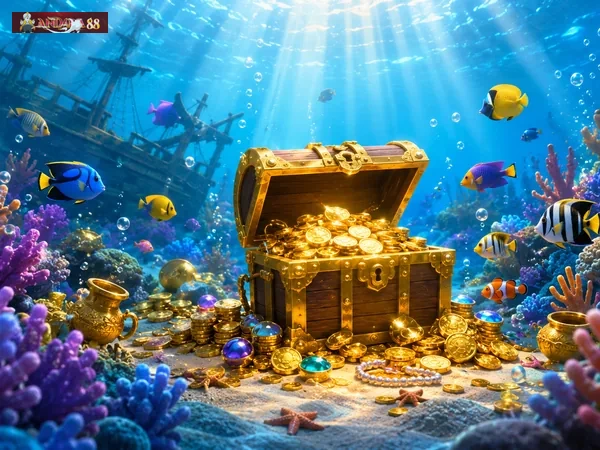 Adegan bawah laut di Caishen Fishing