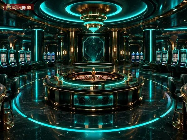 Tampilan permainan online modern untuk pemain Indonesia